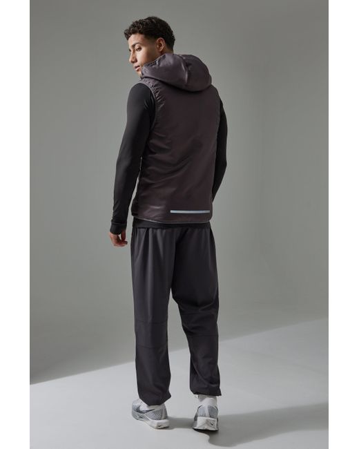 BoohooMAN Black Man Active Cuffed Hem Regular Fit Jogger for men