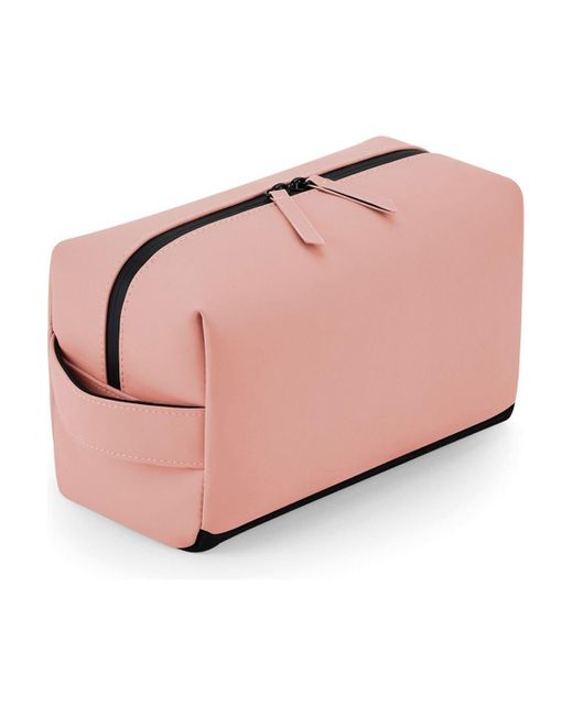 BoohooMAN Pink Matte Pu Toiletry Bag for men