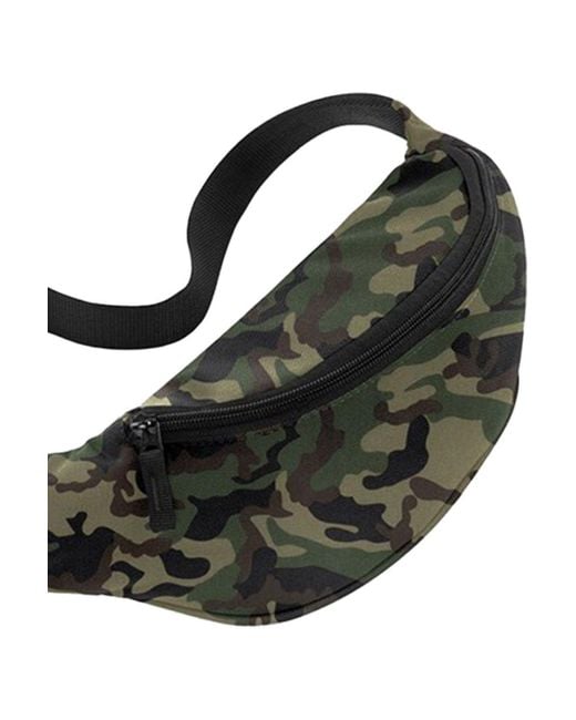 BoohooMAN Black Bagbase Camouflage Waist Bag for men