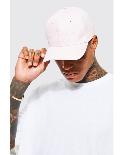 BoohooMAN Man Signature Embroidered Cap 