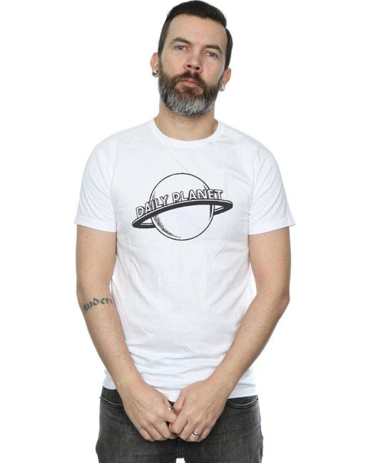 BoohooMAN White Dc Comics Superman Daily Planet T-shirt for men