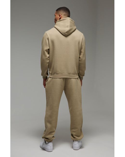 BoohooMAN Natural Active Gym Basic Hoodie for men