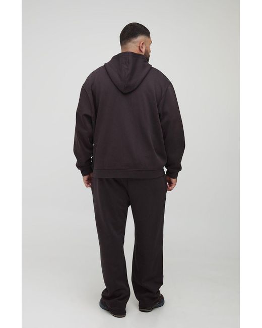 BoohooMAN Black Plus Basic Oversized Jogger for men