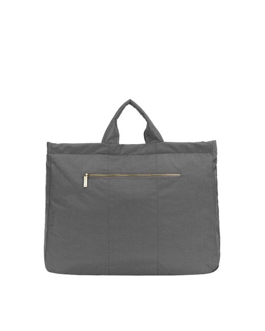 BoohooMAN Gray Smith And Canova Landscape Nylon Tote Bag for men