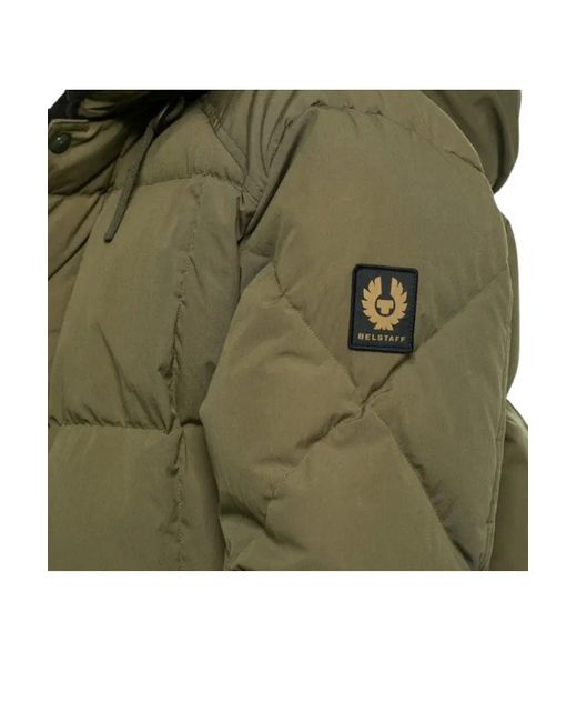 BoohooMAN Green Belstaff Hawthorn True Olive Parka Jacket for men