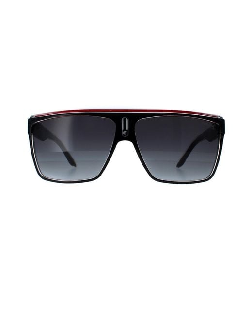 BoohooMAN Carrera Shield Black Red Gold Dark Grey Gradient 22 Sunglasses for men