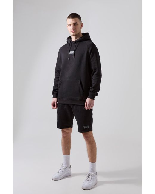 Boohooman shorts and hoodie hot sale
