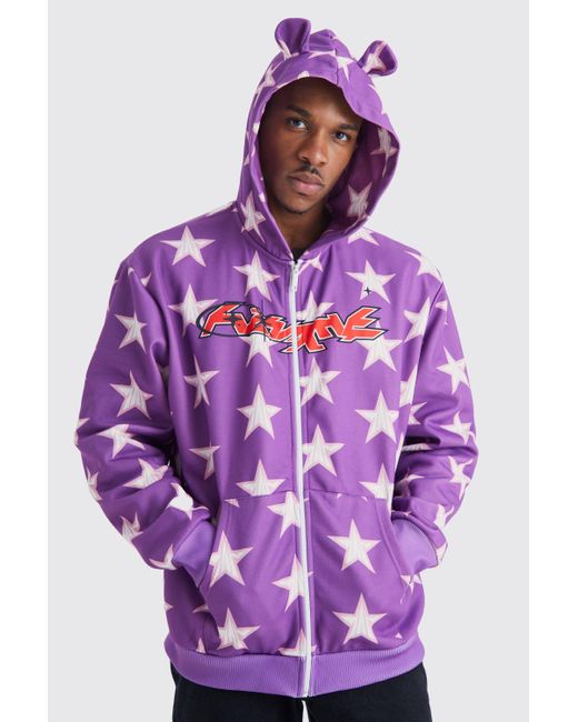 Purple astroworld cheap hoodie