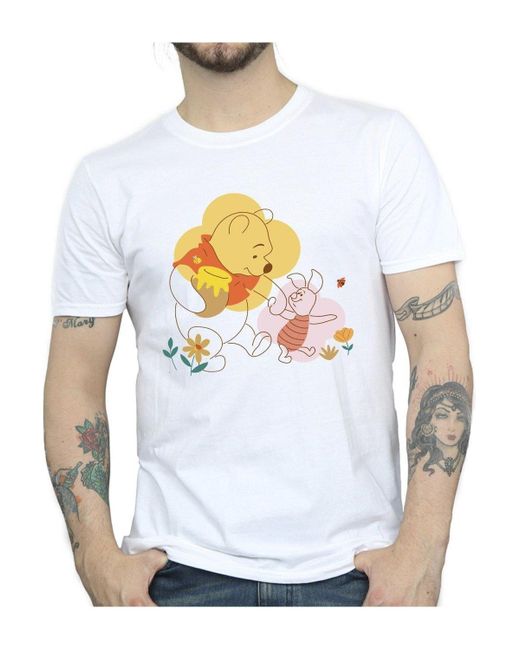 BoohooMAN White Disney Winnie The Pooh Piglet T-shirt for men