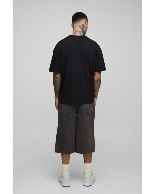 BoohooMAN Black Tall Oversized A Tribe Called Quest License Print T-Shirt for men