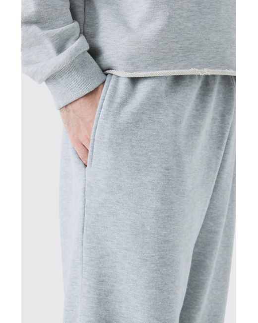 BoohooMAN Basic Oversized Fit Jogger in Grey for Men