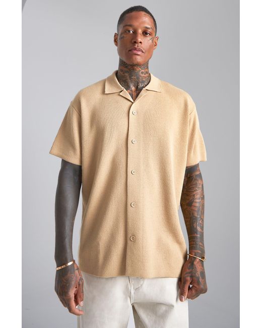 long sleeve revere pleated shirt