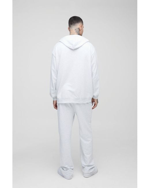 BoohooMAN White Tall 260Gsm Loopback Straight Fit Basic Sweatpants for men