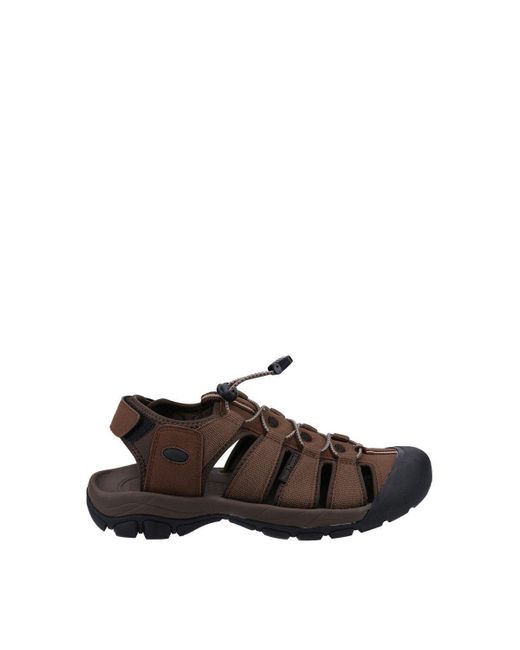 BoohooMAN Brown Hush Puppies Peru Sandal for men