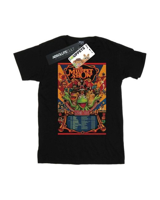 BoohooMAN Black Disney The Muppets The Muppet Show Poster T-shirt for men