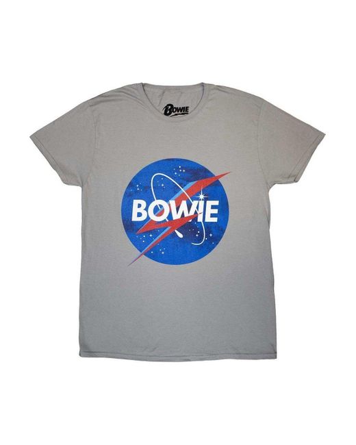 BoohooMAN Gray David Bowie Starman Logo T-shirt for men
