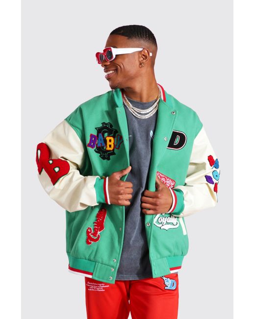 Oversized Loyalty Varsity Bomber 