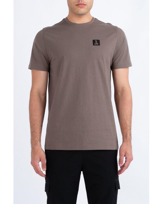 BoohooMAN Gray Luke 1977 Brunei Luke Patch T-shirt for men