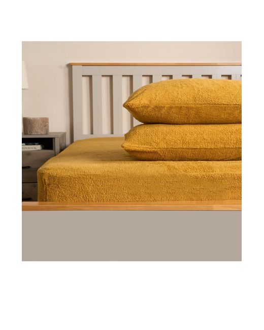 BoohooMAN Metallic Ohs 4 Pack Teddy Fleece Pillowcase Cover Bedding Set Thermal for men