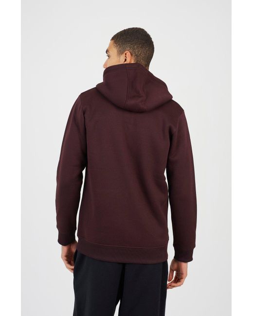 BoohooMAN Red Brave Soul Zip Through Hoodie for men