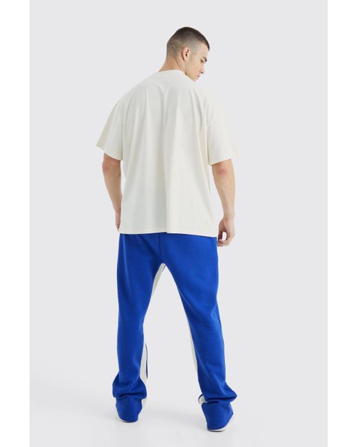 BoohooMAN Tall Limited Jogginghose in Blau für Herren | Lyst DE