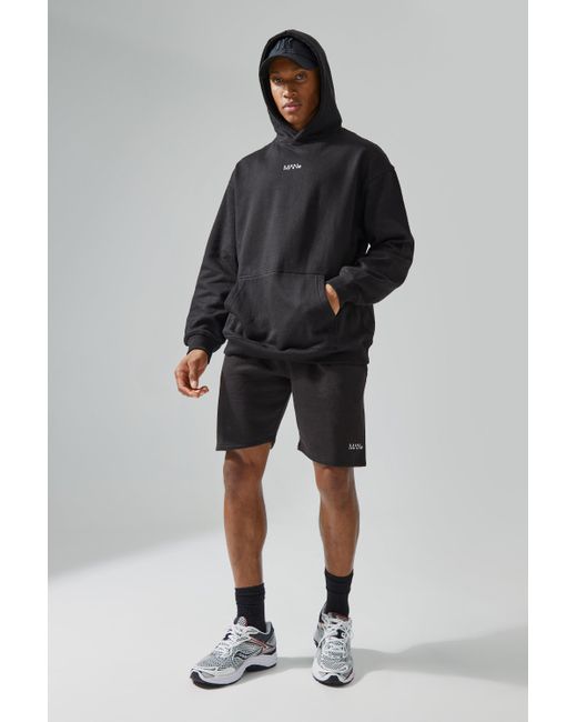 Boohooman shorts and hoodie hotsell