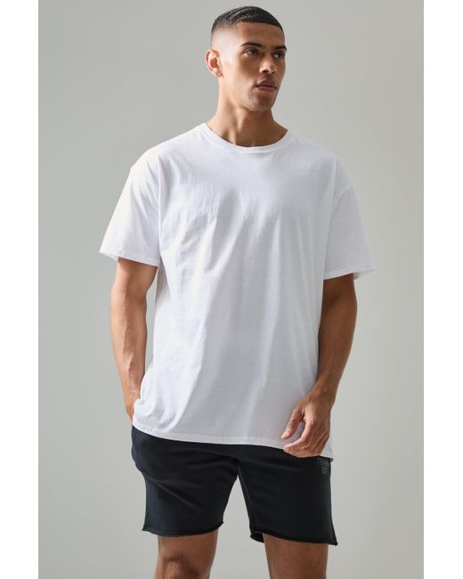 BoohooMAN Gray Man Active Tennis Club Oversized T-shirt for men