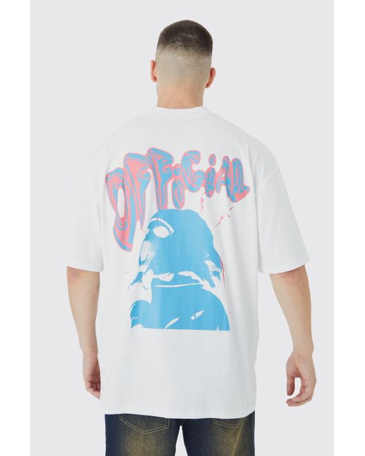 Oversized Extended Neck Car Graphic T-shirt
