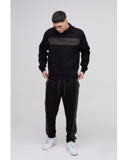 BoohooMAN Man Colorblock Trainingsanzug mit Kapuze in Blue für Herren