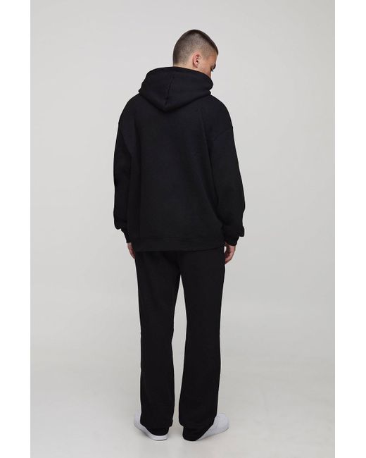 BoohooMAN Black Basic Straight Leg Jogger for men