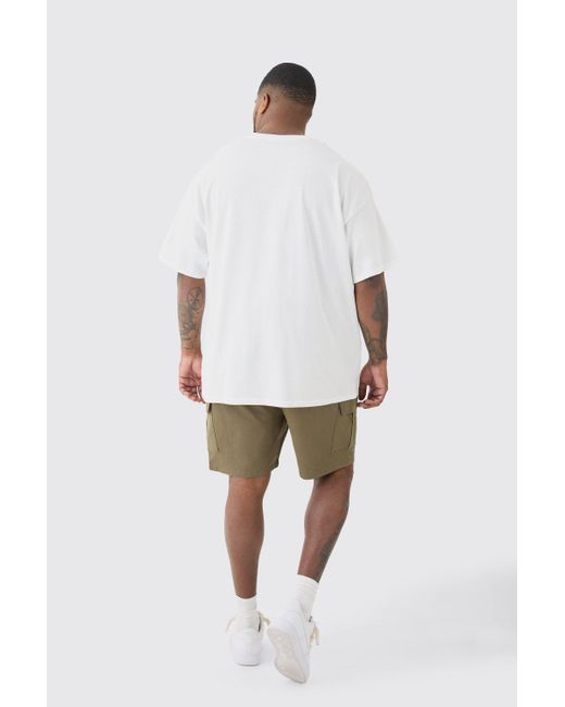 BoohooMAN Plus Orlando Print T-shirt in White für Herren