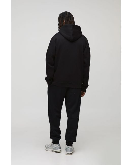 BoohooMAN Black Tall Basic Regular Fit Sweatpants for men