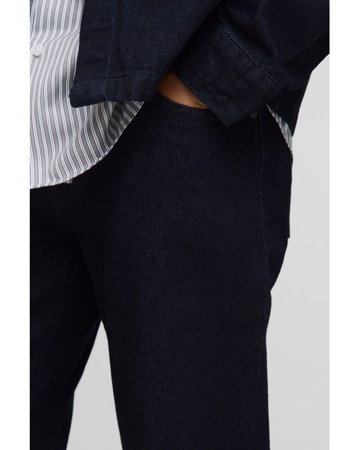 Vaqueros Rectos Elegantes Índigo Boohoo de color Black