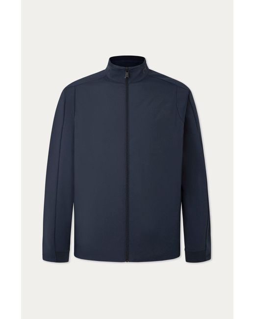 BoohooMAN Blue Hs Lt Wt Hybrid Fz Navy for men
