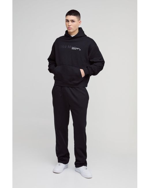 Chándal Oversize Recto Man Ofcl Con Capucha Boohoo de color Blue