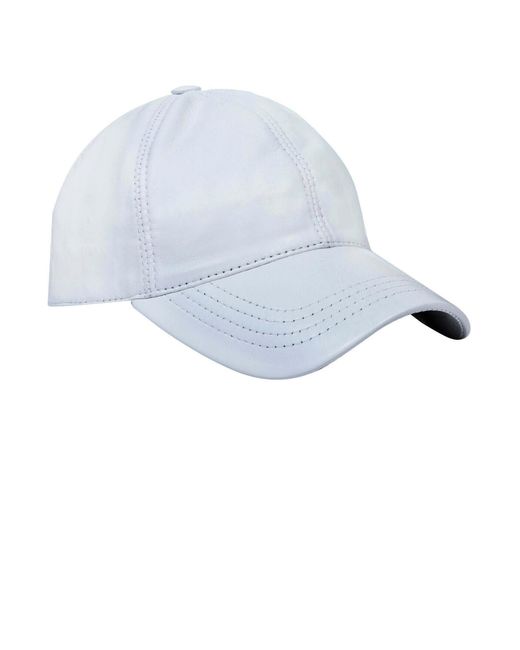 BoohooMAN White Infinity Leather Real Nappa Leather Adjustable Golf Snapback Plain Baseball Cap Hat for men