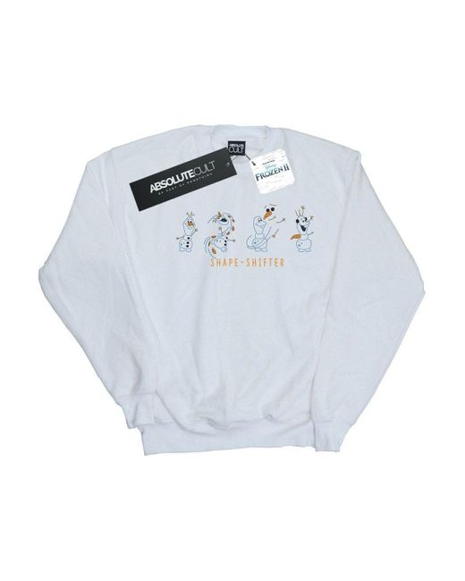 BoohooMAN White Disney Frozen 2 Olaf Shape-shifter Sweatshirt for men