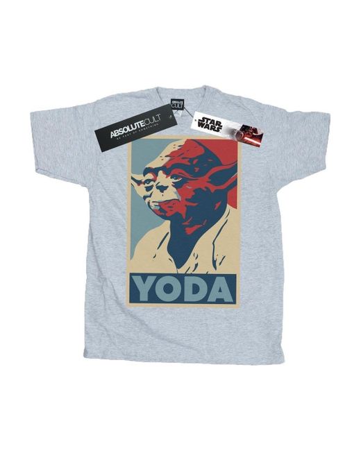 BoohooMAN White Star Wars Yoda Poster T-shirt for men