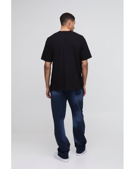 BoohooMAN Black Oversized Space Jam License Print T-Shirt for men