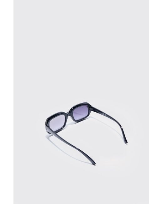 BoohooMAN Blue Chunky Plastic Sunglasses for men