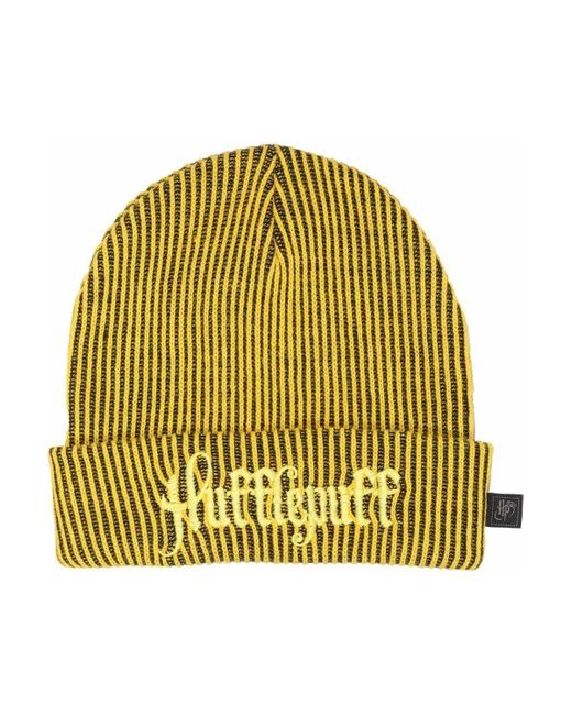 BoohooMAN Yellow Harry Potter Hufflepuff Beanie for men
