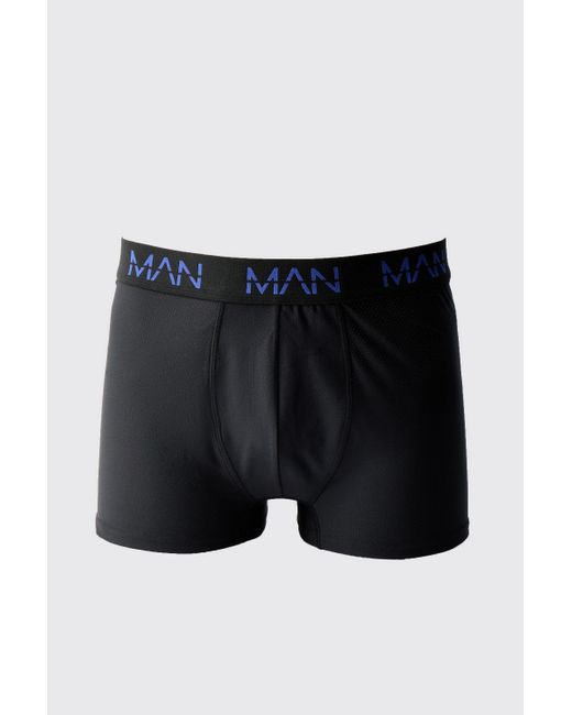BoohooMAN Black Active Performance 3 Pack Boxer for men