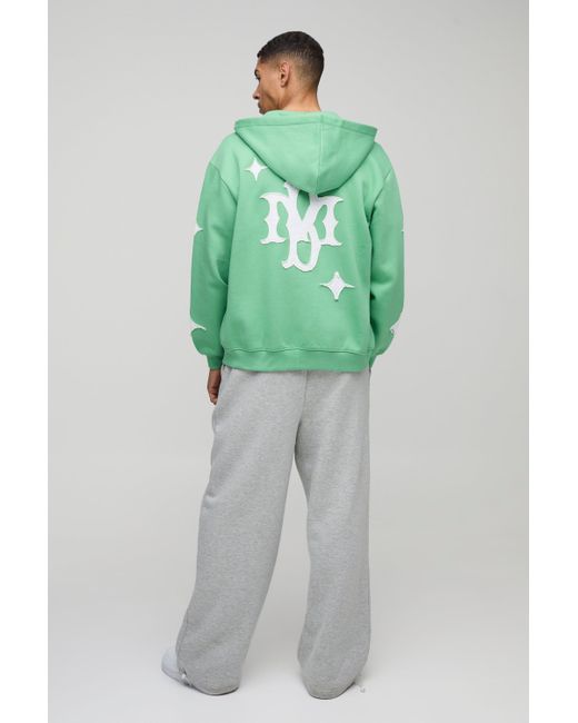 Sudadera Oversize Con Capucha Boohoo de color Green