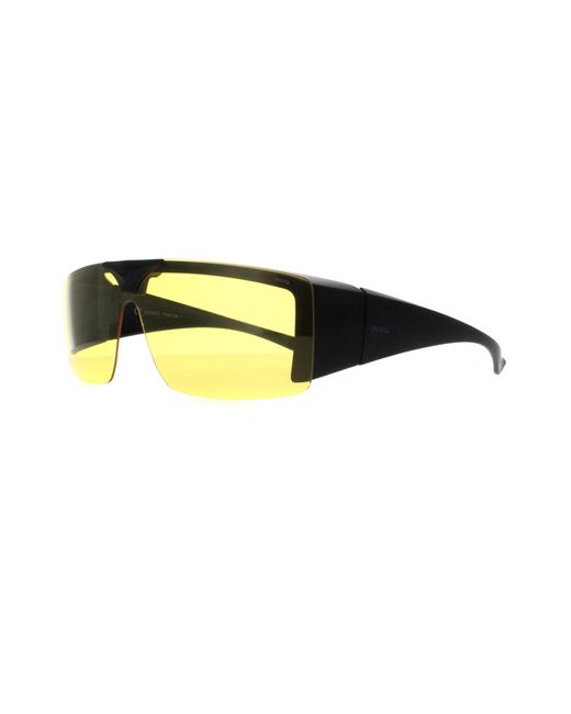 BoohooMAN Invu Rectangle Matte Black High Yellow E2700 for men