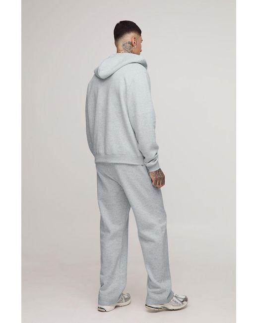 BoohooMAN Gray Tall Basic Regular Fit Sweatpants for men