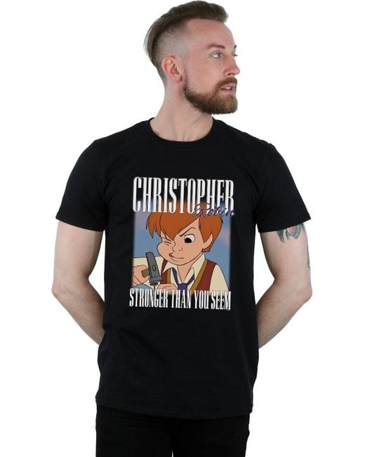 BoohooMAN Black Disney Winnie The Pooh Christopher Robin Montage T-shirt for men