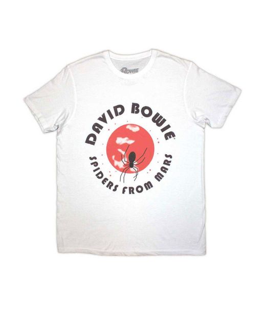 BoohooMAN White David Bowie Spiders From Mars T-shirt for men