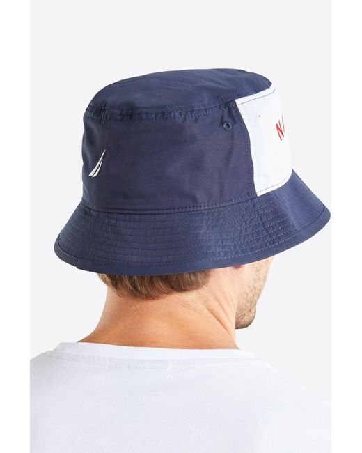 BoohooMAN Blue Nautica 'torbert' Bucket Hat for men