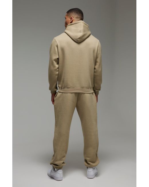 BoohooMAN Natural Active Oversized Sweatpants for men