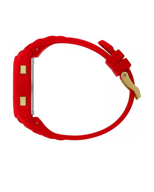 BoohooMAN Red Ice-watch 021620 Ice Digit 35mm Quartz Watch for men